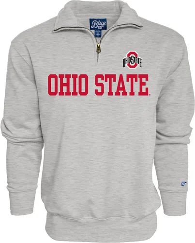 Vista 5 de Blue 84 NCAA mens Quarter Zip Sweatshirt Grey