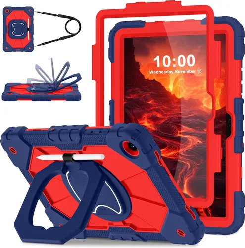 Vista 14 de WESOROL Funda para Samsung Galaxy Tab S10 Lite/S10 FE/S9 FE/S9 10.9/11 pulgadas (2025/2023), Funda para Tableta Galaxy Tab S9 a prueba de golpes