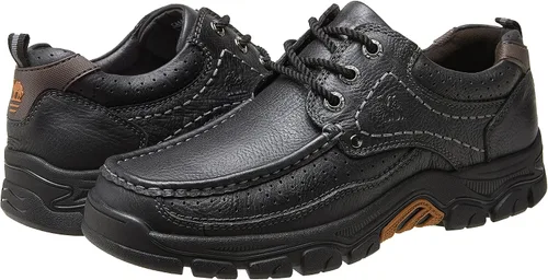 Vista 6 de CAMEL CROWN Zapatos casuales para hombre, mocasines cómodos, zapatos Oxford para trabajo, vestido de viaje, con cordones
