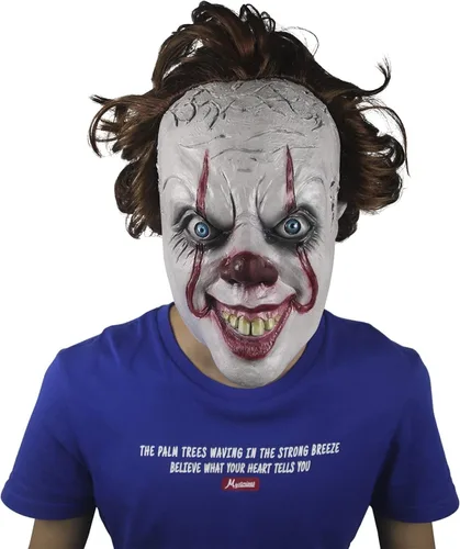 Vista 3 de Waylike Scary - Máscara de payaso para adultos