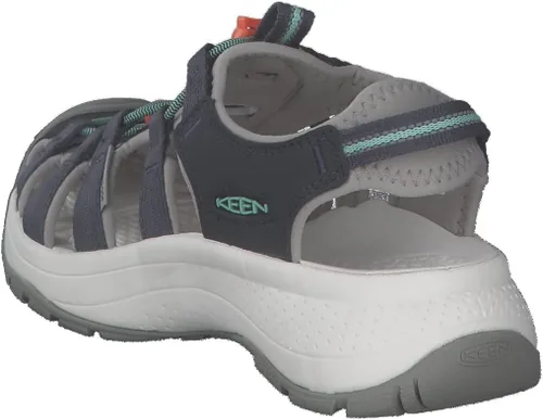 Vista 4 de KEEN Astoria West - Sandalias deportivas con puntera cerrada para mujer, Negro Gris