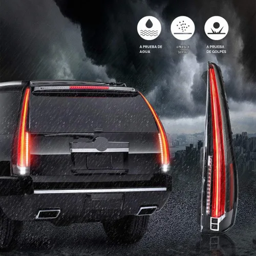 Vista 9 de Ensamble de luces traseras con pantalla LED VLAND para Cadillac Escalade SUV de 3ª generación 2007 2008 2009 2010 2011 2012 2013 2014