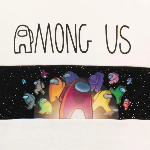 Vista 2 de Among Us Sudadera con capucha de manga larga para niños