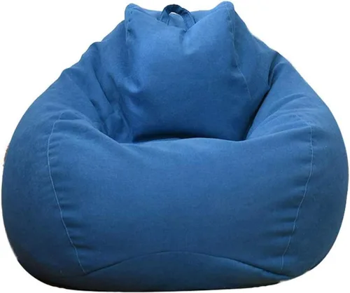 Vista 9 de Funda para puf de almacenamiento de animales de peluche (sin relleno), extra suave, funda de repuesto de algodón y lino de espuma viscoelástica