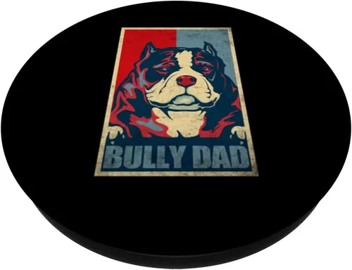 Vista 2 de Dog Bully Dad - PopSockets PopSockets PopGrip intercambiables