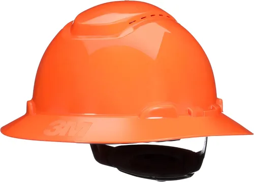 Vista 23 de 3M Hard Hat SecureFit H-800 Series Casco de seguridad estilo ala completa con sensor Uvicator, suspensión de trinquete de difusión de presión de 4