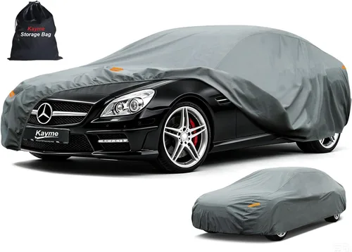 Vista 249 de Kayme Funda de Coche de Servicio Pesado Impermeable para Todo Tipo de Clima, Ajuste Personalizado para Tesla Model S, Cubierta Exterior Completa