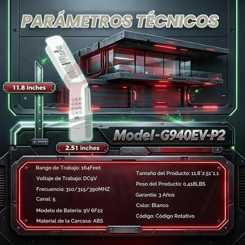 Vista 8 de G940EV-P2 Universal Chamberlain - Abridor de puerta de garaje