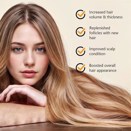 Vista 5 de Kit de aceite de crecimiento del cabello de minoxidil al 5% para hombres y mujeres, suero de crecimiento extra fuerte, suero tópico para tratamiento