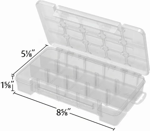 Vista 2 de Estuche de plástico Akro-Mils para guardar piezas de manualidades e instalaciones
