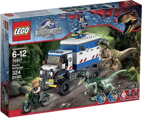 Vista 8 de Juego para armar Jurassic World Raptor Rampage 75917, de la marca LEGO
