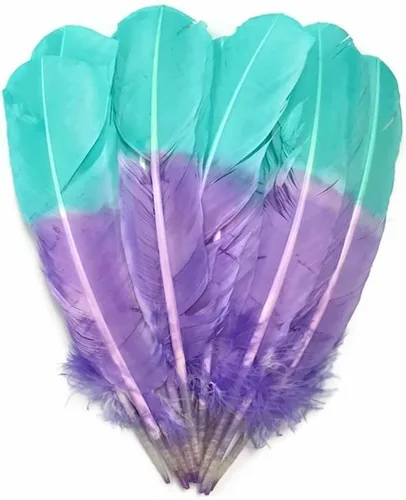 Vista 19 de 1/4 lb - Aqua Blue Pavo Marabou Corto Plumas Sueltas Mullidas Al Por Mayor A Granel
