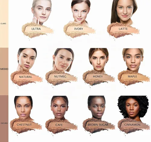 Vista 5 de Base de maquillaje en polvo mineral Bella Terra De larga duración para todo el día transparente para una cobertura completa – mate, libre