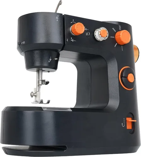Vista 3 de Máquinas de coser pequeñas, máquina de coser portátil para principiantes con 12 puntadas integradas y costura inversa, máquina de reparación