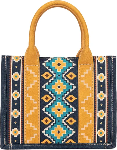 Vista 6 de Wrangler Aztec Tote Bag for Women Boho Shoulder Purses and Handbags