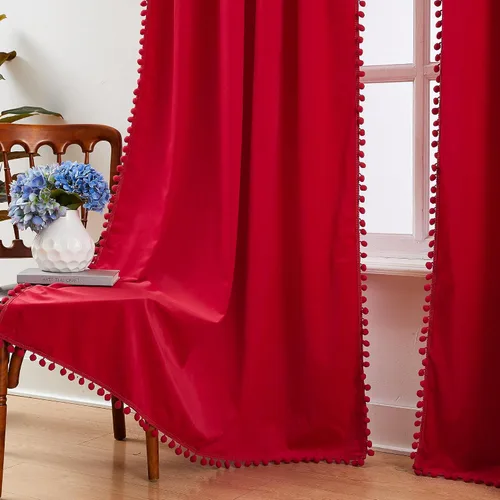 Vista 25 de Treatmentex Cortinas de terciopelo negro para dormitorio, 63 pulgadas, tacto de algodón de lujo, suaves, oscurecimiento de la habitación, 80%