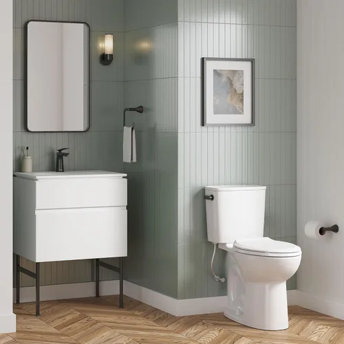 Vista 2 de American Standard 7061190.243 Aspiraciones Toallero, Negro Mate