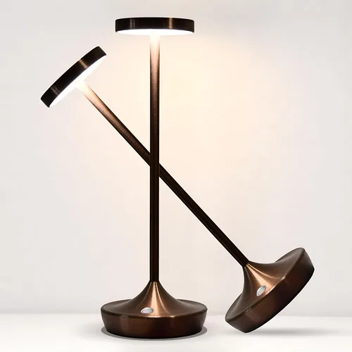Vista 16 de Lámpara de mesa inalámbrica recargable - Luz de mesa LED operada con batería de 6000mAh - Lámparas de mesa portátiles táctiles regulables
