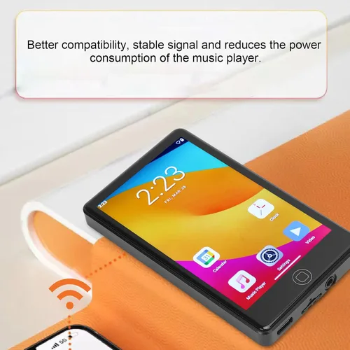 Vista 3 de Reproductor de MP3, WiFi Reproductor de música con pantalla táctil de 4 pulgadas con sonido HiFi y soporte de 14, para transmisión y reproducción