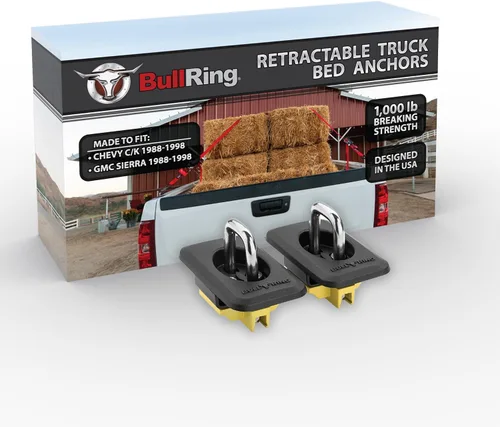 Vista 7 de Bull Ring Anclajes retráctiles para cama de camión, 98-12 Ford Ranger, 98-14 F150, 98-16 F250 y F350 Super Duty, 99-13 Silverado, 99-13 Sierra 1500