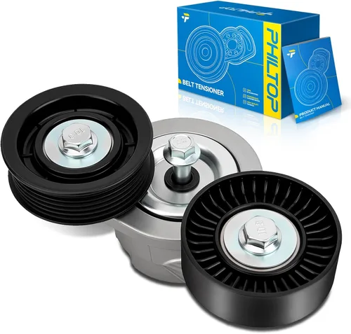 Vista 18 de PHILTOP Conjunto de Polea Tensor de Correa 21007465 Compatible con Saturn SC1/SC2 1993-2002, SW2 1993-2001, SW1 1993-1999, SL2/SL / SL1 1991-2002