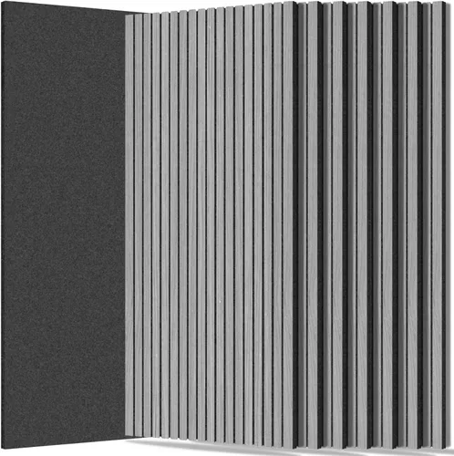 Vista 13 de RITOLLO Paquete de 6 paneles de pared a prueba de sonido de dos capas engrosadas 47.2"x23.6"x0.72" Paneles acústicos de alta densidad