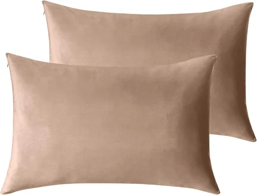Vista 28 de StangH - Funda de almohada de terciopelo suave, 1 pieza Hidden Zipper, Skin Friendly, for Sleep and Relax, Neutral Home Decor, Sofa, Living Room