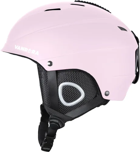 Vista 12 de VANRORA Casco de esquí, casco de snowboard para hombres y mujeres, ventilación con control de clima, ajuste de esfera, compatible con gafas, forro