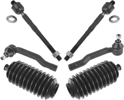 Vista 147 de TRQ Kit de dirección delantera con barra de acoplamiento de fuelle de piñón y cremallera compatible con Toyota Echo 2000-2005