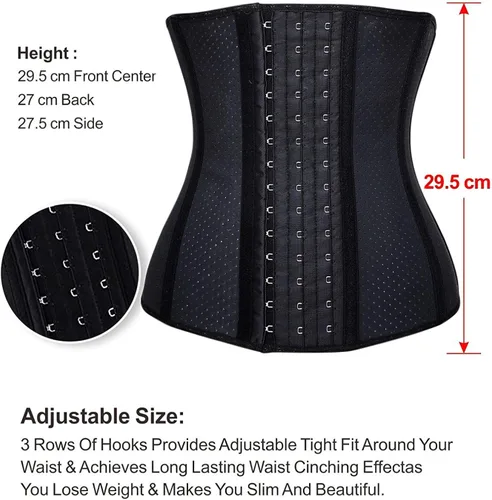 Vista 4 de YIANNA Underbust Corsé deportivo modelador de figura de látex para mujer
