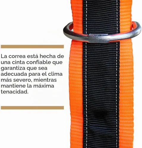 Vista 4 de AFP Correa de Brazo Cruzado de 3 pies Premium de Servicio Pesado de Paso Directo con Anillo Doble de Acero, Conector de Anclaje de Protección contra