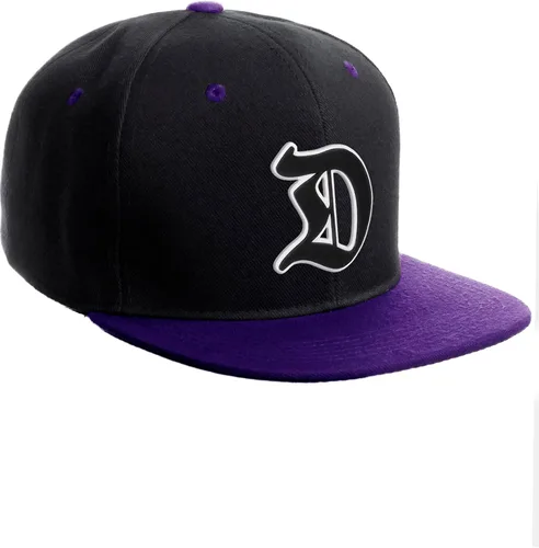 Vista 199 de Daxton Gorra clásica con visera de billete plano con letras del alfabeto inglés antiguo de la A a la Z