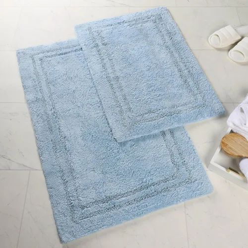 Vista 62 de Superior Cotton Washable Bath Rug, Non Slip Runner, 1 Piece Set, Black Absorbent Combed Cotton Bath Rug Runner or Rug Set, Bathroom Vanity or
