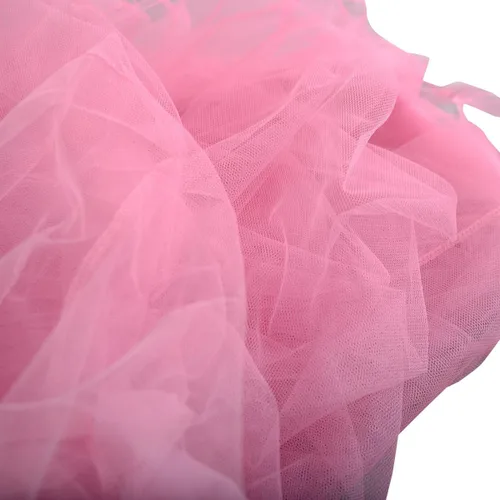 Vista 7 de HAPPYGRILL Mosquitera de princesa con elegante encaje de volantes para niñas y bebés (rosa)