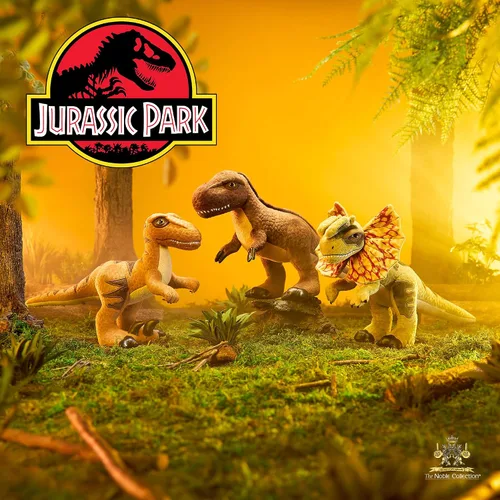 Vista 4 de The Noble Collection Velociraptor de peluche Jurassic Park Collector