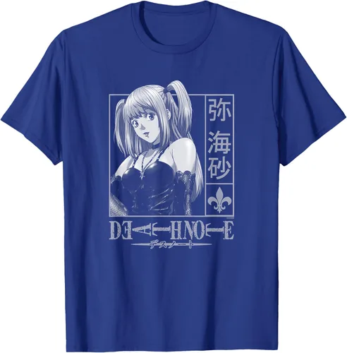 Vista 17 de Death Note Camiseta de anime Misa Kanji Frame Negro
