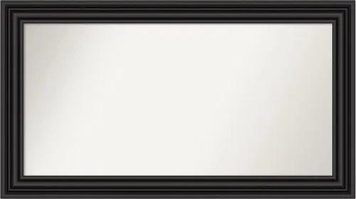 Vista 403 de Amanti Art Espejo personalizado, espejo de baño negro puente, espejo de pared o espejo de tocador de baño sobre el fregadero (26 x 26 pulgadas)