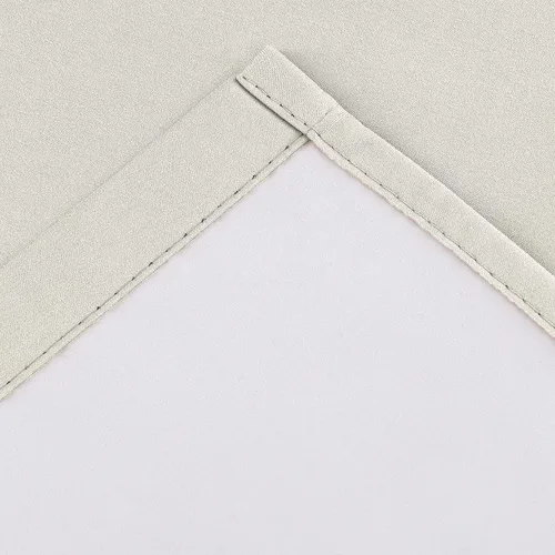Vista 2 de 2 paneles de cortinas opacas con aislamiento térmico y forro blanco en la parte trasera para ventana de bloqueo de luz para cualquier ventana