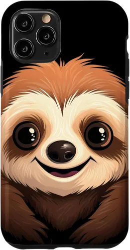 Vista 29 de Carcasa para iPhone 16 con cara de perezoso perezoso
