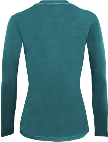 Vista 95 de Natural Uniforms Camiseta Under Scrub para mujer, cuello redondo, manga larga, paquete de 3, paquete múltiple de 3