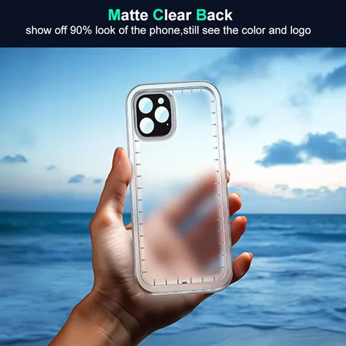 Vista 15 de SOKUSIN Funda impermeable para iPhone 15 Pro - Funda protectora de cuerpo completo con pantalla y protector de cámara incorporado, a prueba
