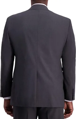 Vista 2 de J.M. Haggar Abrigo separado para hombre Big & Tall Sharkskin Premium de corte clásico, traje elástico
