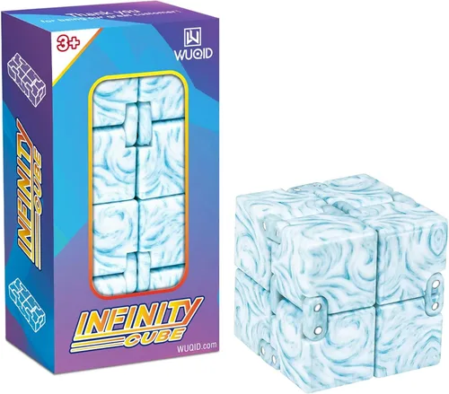 Vista 12 de WUQID Infinity Cube - Juguete antiestrés para niños y adultos, bonito, pequeño, accesorio único para aliviar la ansiedad y pasar el tiempo