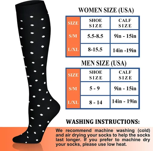 Vista 7 de FEYHAY Calcetines de compresión de cobre (8 pares) de 15-20 mmHg de circulación es la mejor atlética y diaria para hombres y mujeres, correr