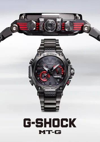 Vista 5 de Casio G-Shock MTG-B2000XD-1AJF Dual Core Guard MT-G Carbon Bezel Reloj enviado desde Japón, Moderno