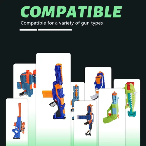 Vista 5 de TORMEN Dardos estándar de repuesto, compatibles con pistolas de juguete Nerf Elite Series Blasters