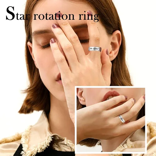 Vista 7 de MJartoria collares a juego para parejas, para él y ella, dijes de anillo grabados, con diamantes de imitación, regalo para novio y novia