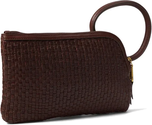 Vista 2 de HOBO Sable - Bolsa de muñeca para mujer, construcción de cuero pulido con correa de muñeca circular, bolsa práctica y compacta