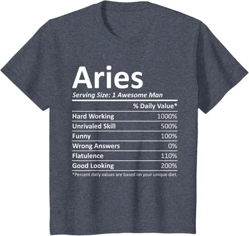 Vista 41 de ARIES Nutrition - Camiseta divertida de regalo con nombre personalizado para cumpleaños, Negro, S