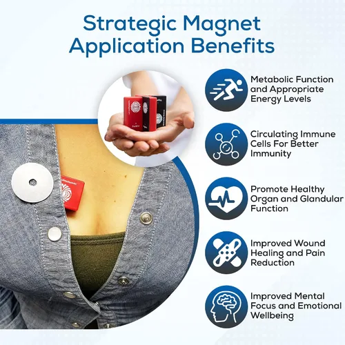 Vista 4 de SaveMeMagnets - Kit de bienestar de biomagnetismo 3 imanes de grado terapéutico y guía ilustrada Imán de bricolaje para el cuidado personal